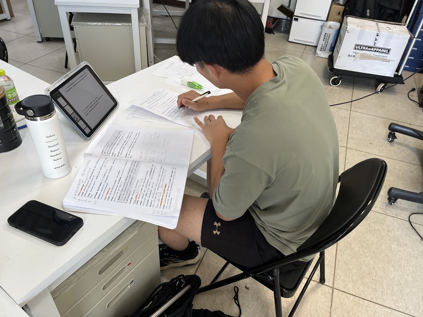 C級打擊顧問認證課程　學科考試現場